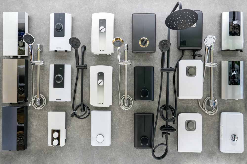 various water heaters